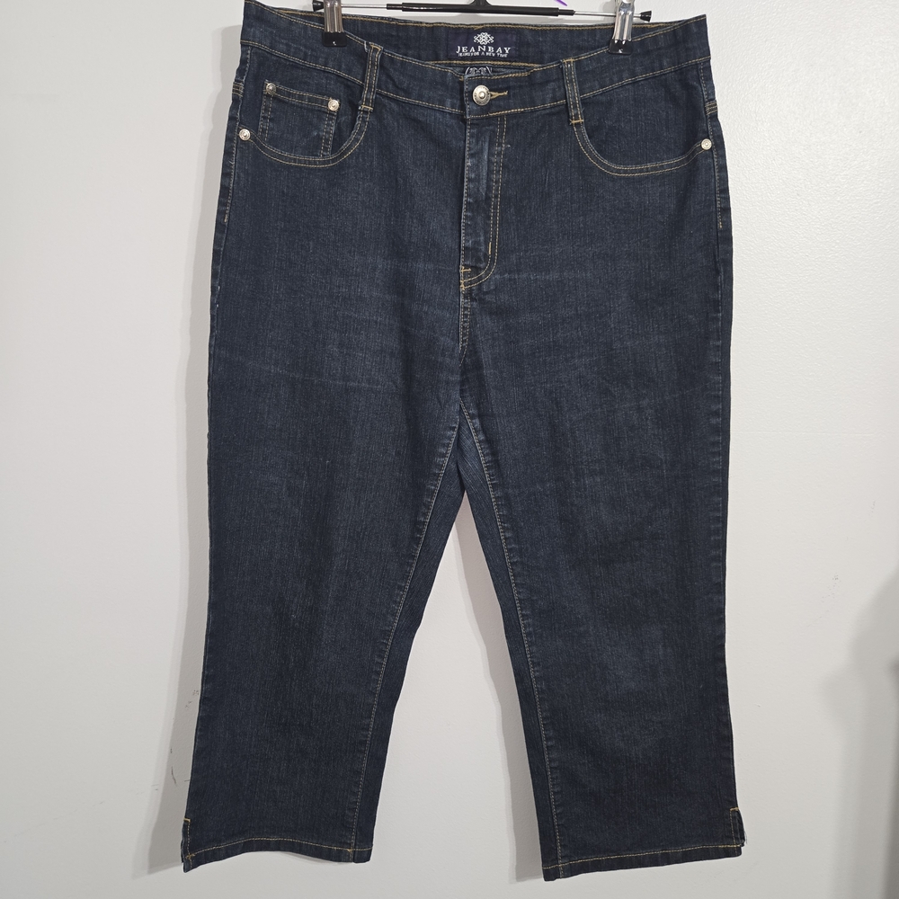 P#67 Jeanbay Jeans Size 12 Women's Dark Blue Jeans‎
